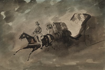 Lot 732 - ATTRIBUTED TO CONSTANTIN GUYS (1802-1892)