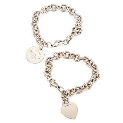 Lot 762 - TWO TIFFANY & CO SILVER BRACELETS