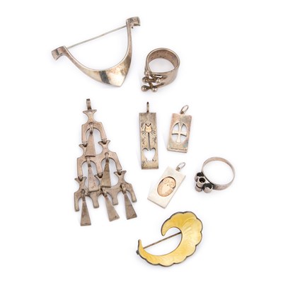 Lot 786 - A COLLECTION OF SCANDINAVIAN SILVER JEWELLERY