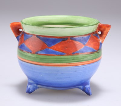Lot 140 - A CLARICE CLIFF ORIGINAL BIZARRE CAULDRON