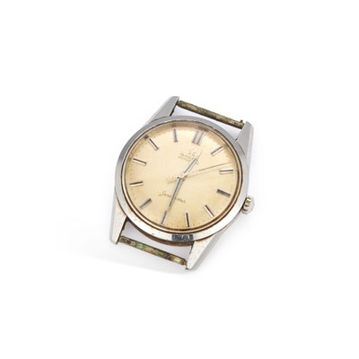 Lot 680 - A GENTS STEEL OMEGA WATCH HEAD