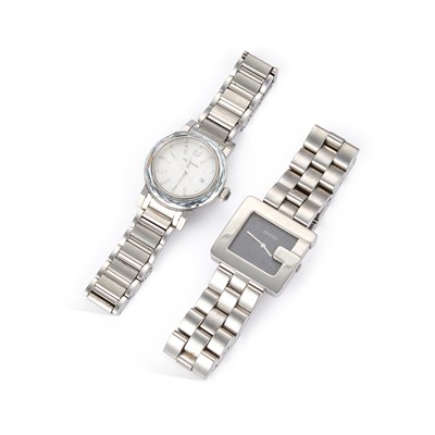 Lot 684 - A GUCCI G WATCH AND A SWAROVSKI WATCH