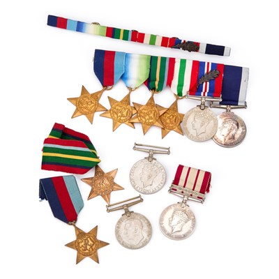 Lot 186 - TWO SECOND WORLD WAR MEDAL GROUPS