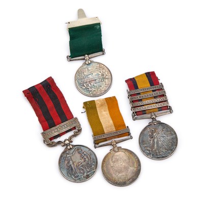 Lot 48 - A VICTORIA AND EDWARD VII MEDAL GROUP