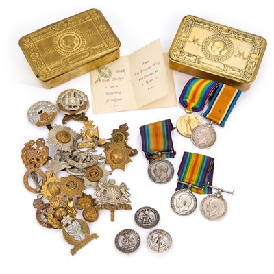 Lot 187 - A GROUP OF FIRST WORLD WAR MILITARIA