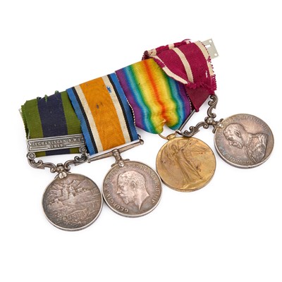 Lot 189 - A FIRST WORLD WAR MEDAL GROUP