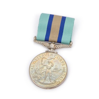Lot 177 - AN ELIZABETH II ROYAL OBSERVER CORPS MEDAL