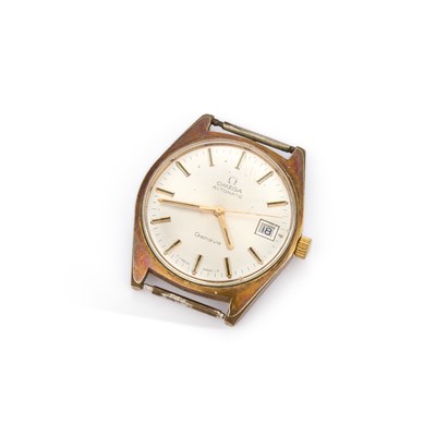 Lot 692 - A GENTS GOLD PLATED OMEGA WATCH HEAD