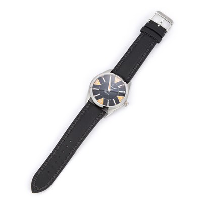 Lot 679 - A GENTS STEEL ETERNA KONTIKI STRAP WATCH