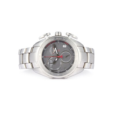 Lot 678 - A GENTS STEEL TISSOT T-SPORT RACING CHRONOGRAPH BRACELET WATCH