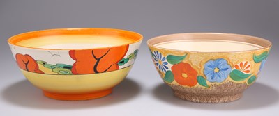 Lot 154 - TWO CLARICE CLIFF BIZARRE FRUIT BOWLS