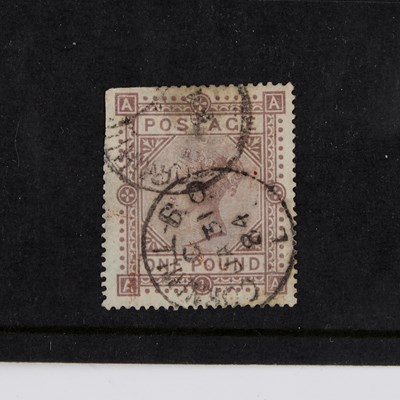 Lot 120 - SG132 OR SG136 ONE POUND BROWN LILAC