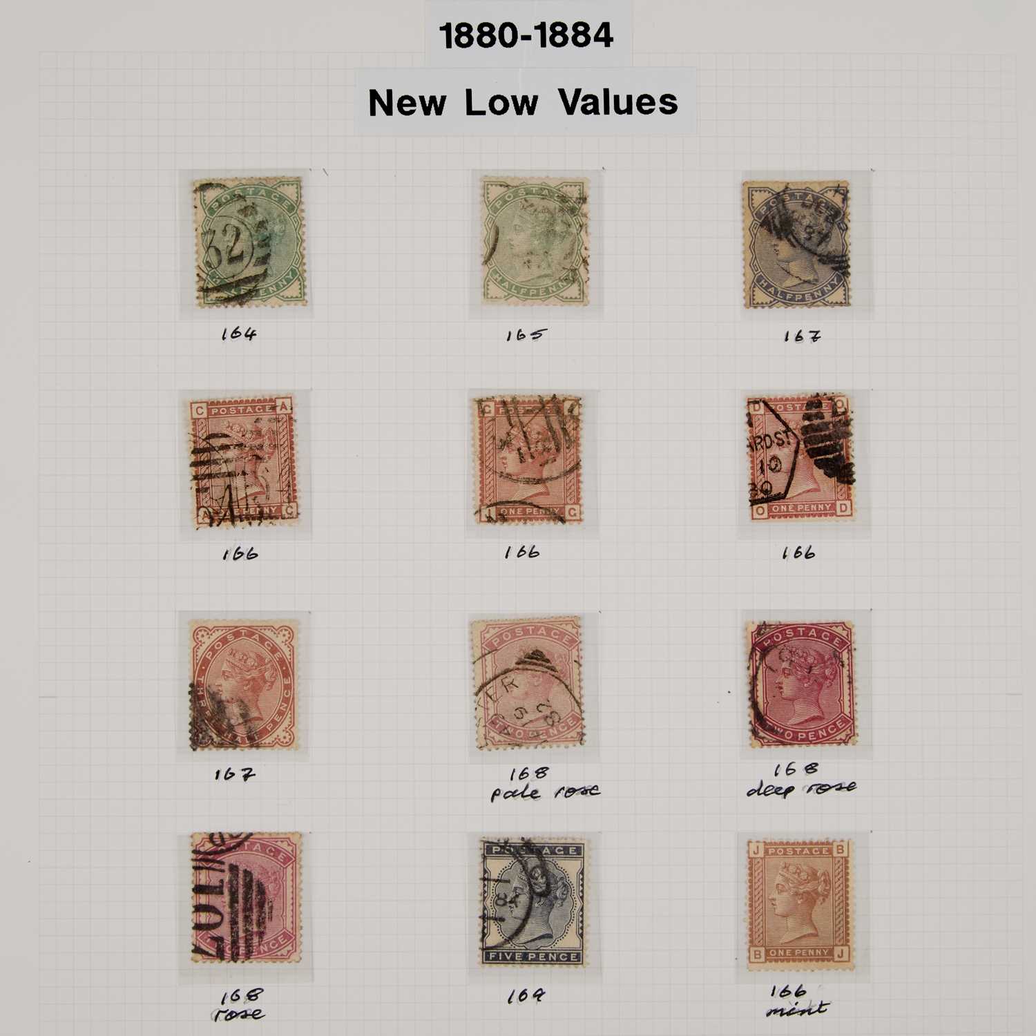 Lot 16 - 1880-1884 NEW LOW VALUE SET SG164-169 (12)