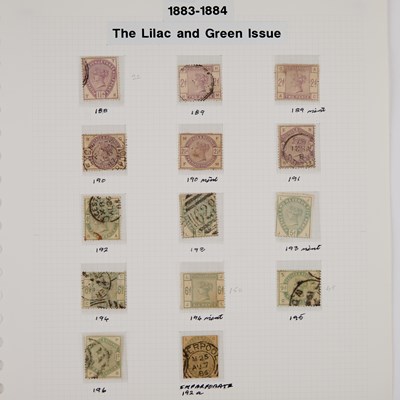 Lot 117 - 1883-1884 GREEN AND LILAC SET