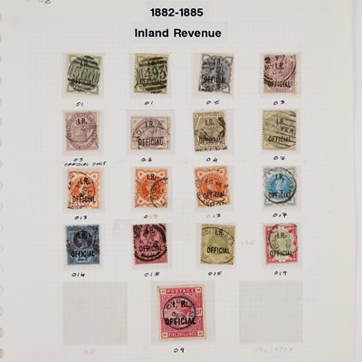 Lot 125 - 1882-1885 INLAND REVENUE