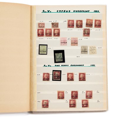 Lot 135 - CYPRUS, THREE STOCKBOOKS FROM 1880