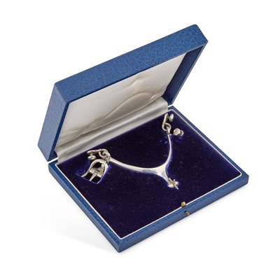 Lot 509 - AN ELIZABETH II SILVER ROWEL SPUR