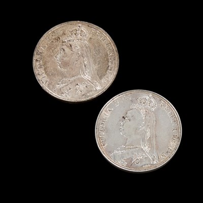 Lot 48 - TWO VICTORIA J.H. CROWNS