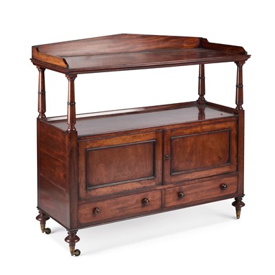 Lot 207 - A 19TH CENTURY MAHOGANY BUFFET