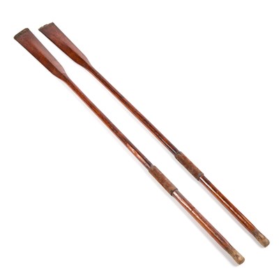 Lot 929 - A PAIR OF PINE OARS