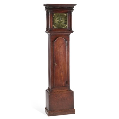 Lot 1127 - AN OAK 30-HOUR LONGCASE CLOCK