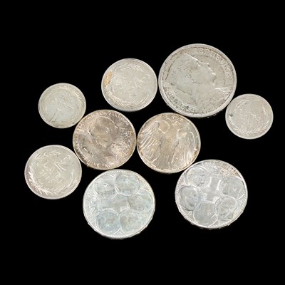 Lot 13 - GREECE, TWO 1863-1963 30 DRACHMA COMMEMORATIVES