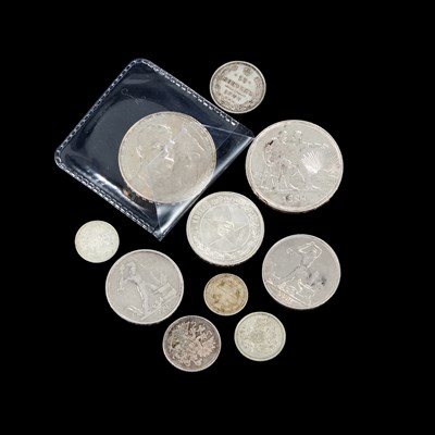 Lot 64 - RUSSIA NICHOLAS II 1 ROUBLE 1913 300 YEAR ROMANOV DYNASTY COMMEMORATIVE AND OTHERS