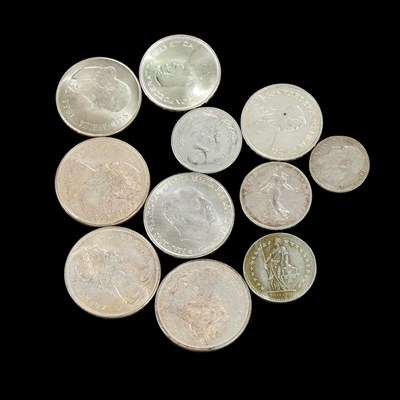 Lot 71 - A COLLECTION OF .800 AND .835 FINE STANDARD SILVER COINS