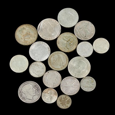 Lot 47 - A GROUP OF MIXED STANDARD SILVER COINS