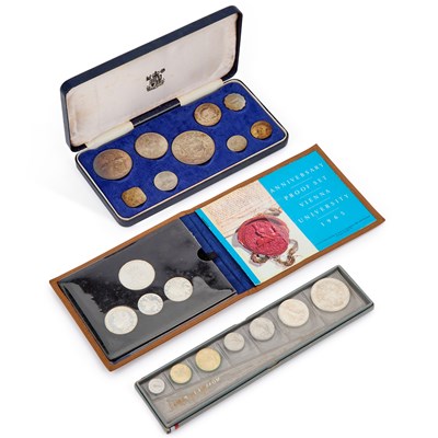 Lot 26 - THREE SILVER COIN SETS