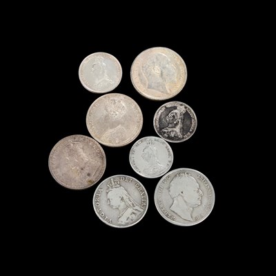 Lot 42 - A GROUP OF SILVER COINS