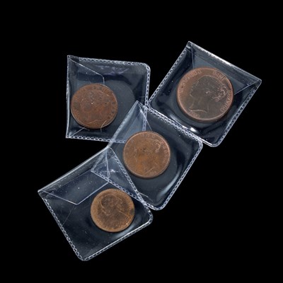 Lot 7 - A VICTORIA Y. H. COPPER PENNY 1854 AND OTHERS