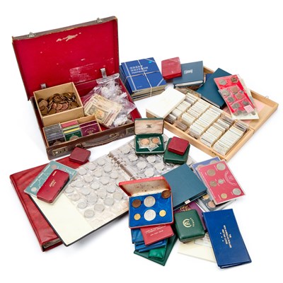 Lot 44 - A LARGE COLLECTION OF COINS AND COIN SETS