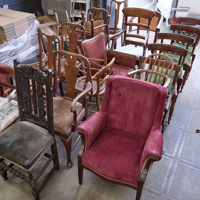 Lot 246 - VARIOUS 19TH CENTURY AND LATER CHAIRS