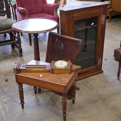 Lot 267 - AN INLAID TRIPOD TABLE