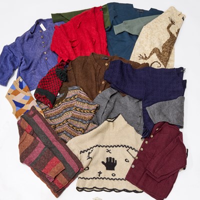 Lot 101 - A GROUP OF EDY LYNGAAS KNITWEAR