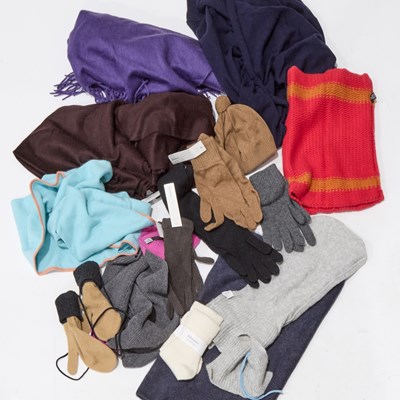 Lot 149 - A GROUP OF CASHMERE ACCESSORIES