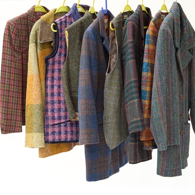 Lot 203 - A GROUP OF TWEED JACKETS AND WAISTCOATS