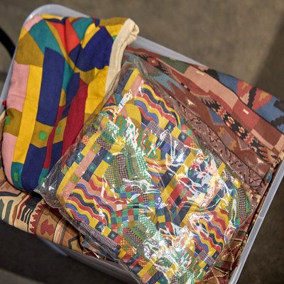 Lot 227 - A COLLECTION OF FABRIC REMNANTS