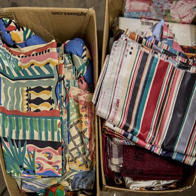 Lot 231 - A GROUP OF FABRIC REMNANTS