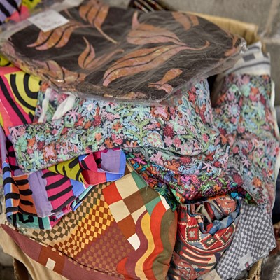 Lot 233 - A GROUP OF FABRIC REMNANTS