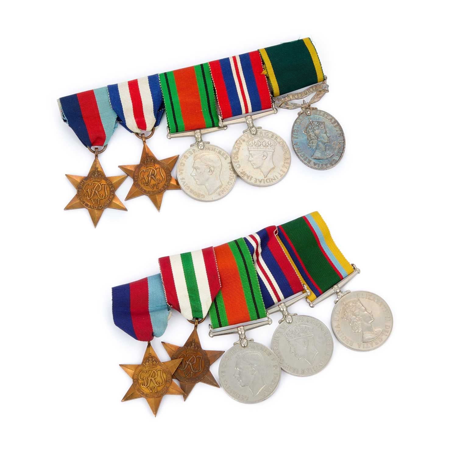 Lot 50 - TWO SECOND WORLD WAR MEDAL GROUPS