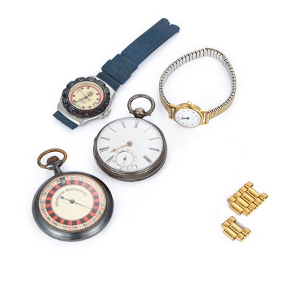 Lot 517 - A MIXED GROUP OF WRIST WATCHES AND POCKET WATCHES