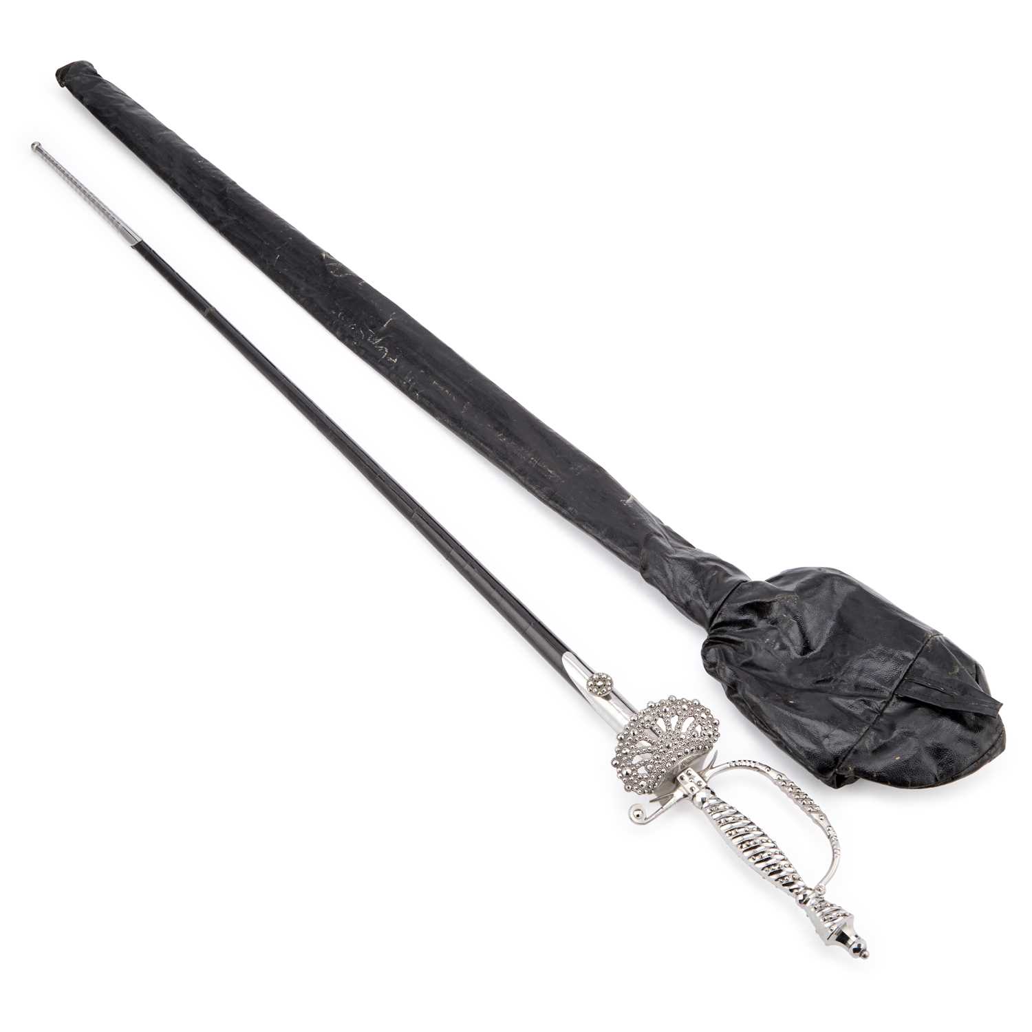 Lot 38 - A 20TH CENTURY CUT STEEL COURT SWORD