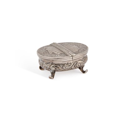 Lot 225 - A GERMAN SILVER DOUBLE SPICE BOX