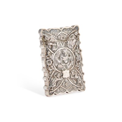 Lot 166 - AN INDIAN SILVER CARD CASE