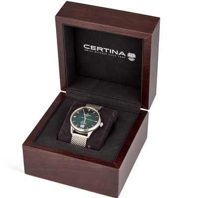 Lot 634 - A GENTS STEEL CERTINA DS-1 BRACELET WATCH