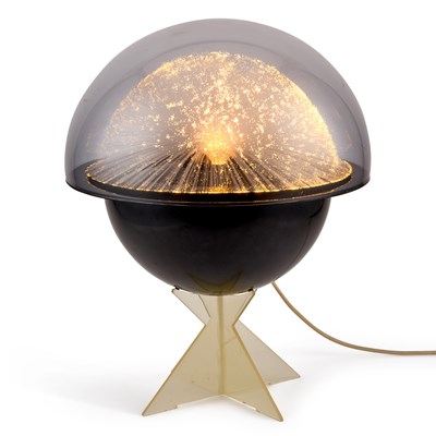 Lot 794 - A VINTAGE CRESTWORTH GALAXY FIBRE OPTIC TABLE LAMP