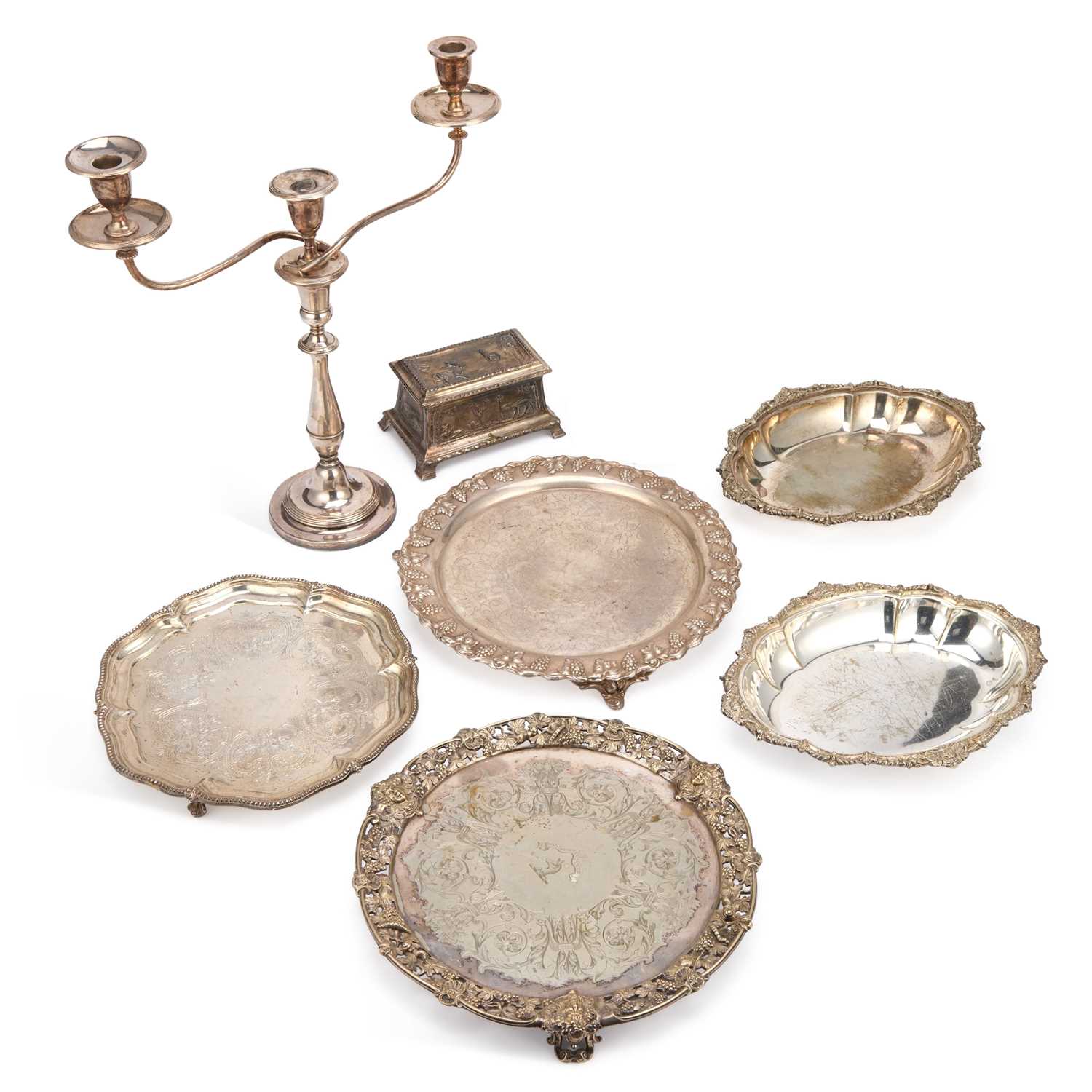 Lot 150 - A LARGE QUANTITY OF 19TH CENTURY AND LATER SILVER-PLATE