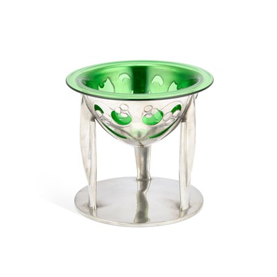 Lot 183 - ARCHIBALD KNOX (1864-1933) FOR LIBERTY & CO, A TUDRIC PEWTER COUPE